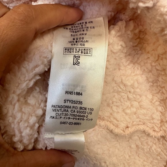 Patagonia Los Gatos Fleece Quarter Zip Women's Size Small Light Pink - Picture 4 of 7